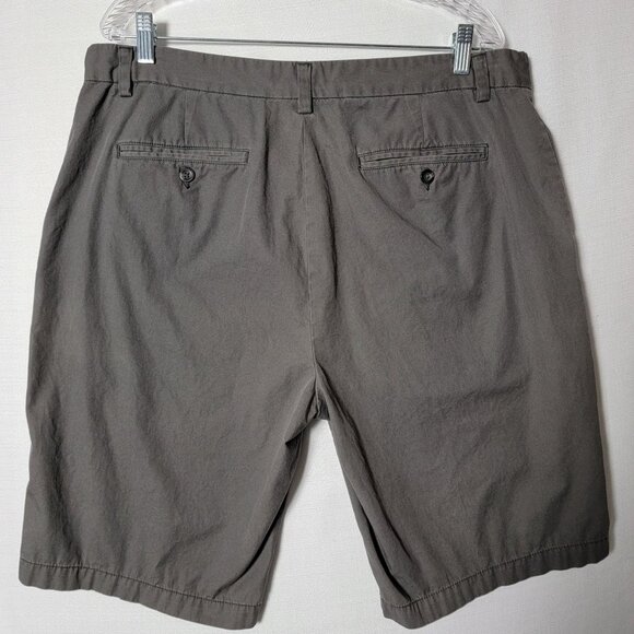 Calvin Klein Bermuda Shorts Mens Size 38 Chino 100% Cotton Dark Gray - Picture 2 of 11